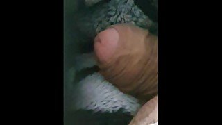Step mom caught step son jerking off near step sister