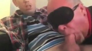 Young boy sucked by old