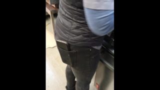 Step mom fucking and taking Step Son virginity in the kitchen while dad watching porn 